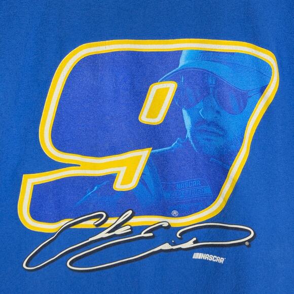Chase Elliott 9 Hendrick Motorsports T Shirt Men’s Large Blue NASCAR Driver Tee - Picture 2 of 4